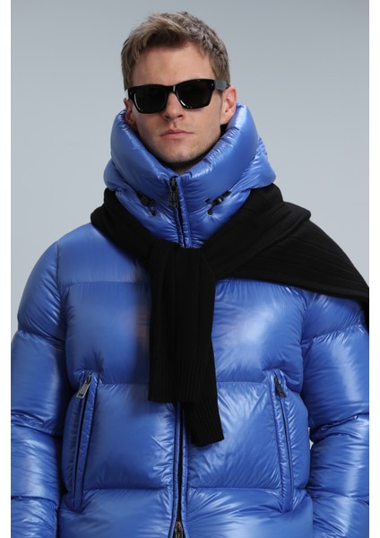 Dougles Kaz Tüyü Erkek Mont Siyah