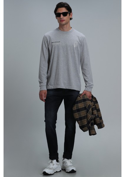 Magnus Erkek Uzun Kol Tişört Antrasit