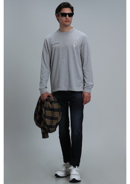 Magnus Erkek Uzun Kol Tişört Antrasit