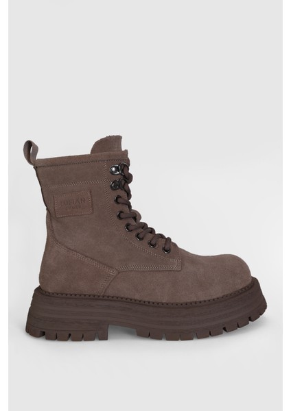 Ember Kadın Deri Bot Deve Tüyü