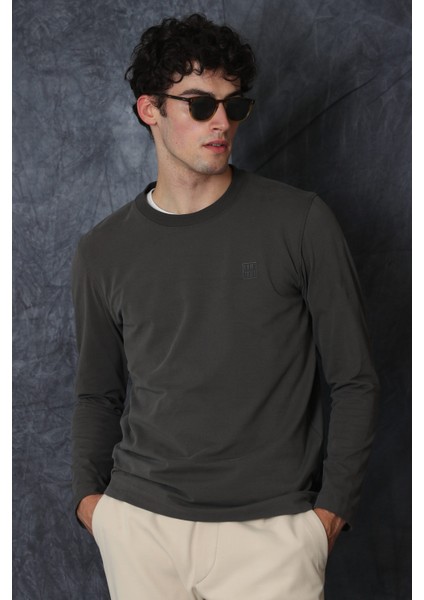 Blend Erkek Uzun Kol Tişört Siyah