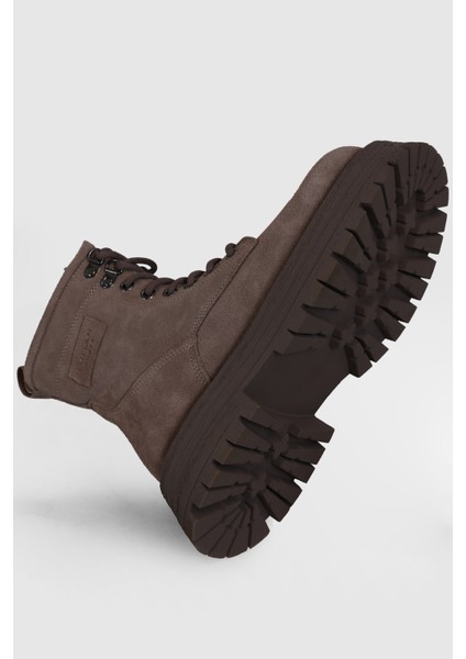 Ember Kadın Deri Bot Deve Tüyü