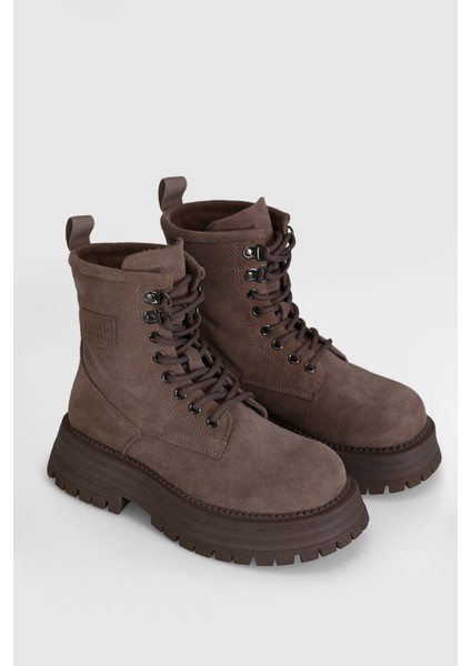 Ember Kadın Deri Bot Deve Tüyü