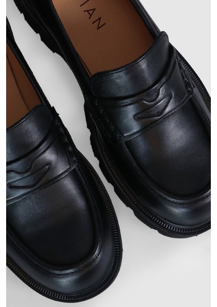 Anna Kadın Deri Ayakkabı Siyah