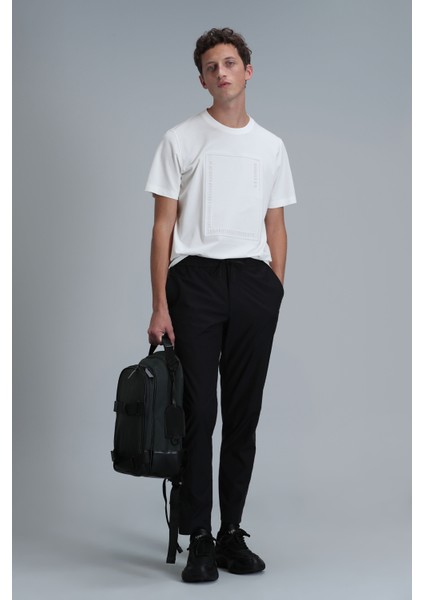 Mabel Modern Grafik T- Shirt Siyah