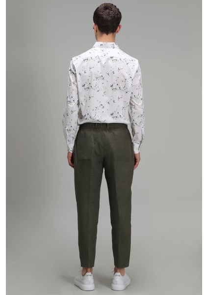 Kamon Erkek Smart Gömlek Comfort Fit Yeşil