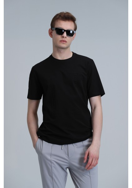 Mabel Modern Grafik T- Shirt Siyah