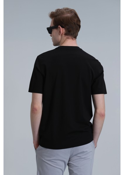 Mabel Modern Grafik T- Shirt Siyah