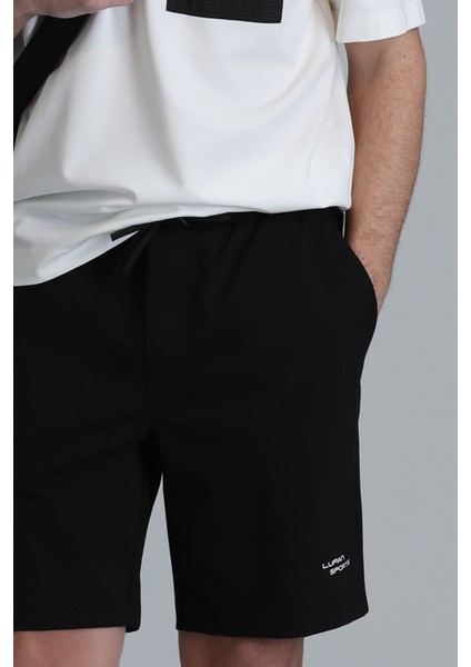 Blue Erkek Şort Eşofman Siyah