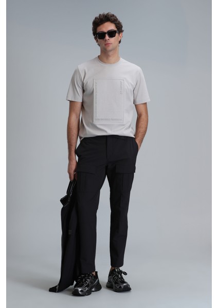 Mabel Modern Grafik T- Shirt Siyah