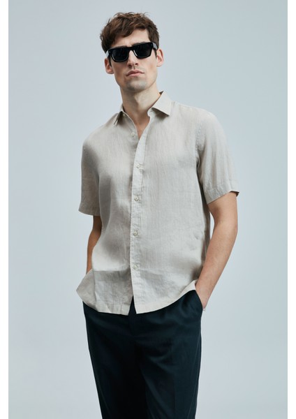 Bert Erkek Basic Gömlek Comfort Fit Lacivert