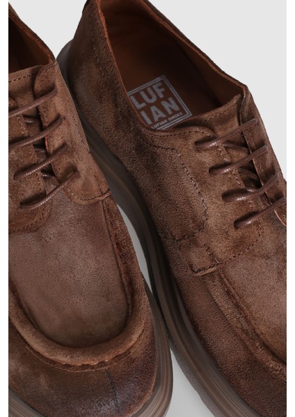 Logan Erkek Deri Ayakkabı Kahverengi