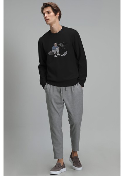 Donovan Erkek Sweatshirt Siyah