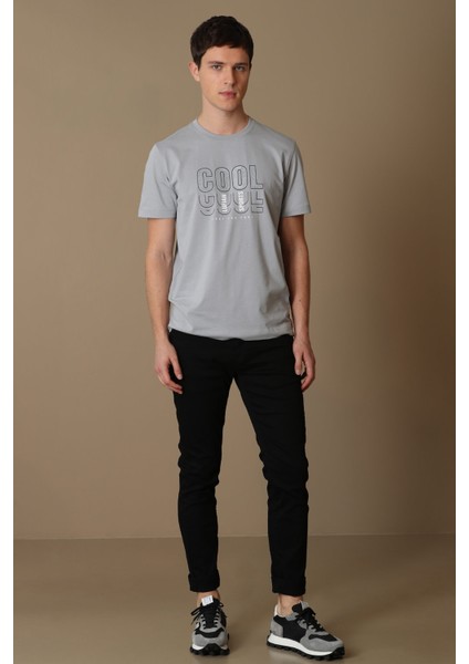 Maya Modern Grafik T- Shirt Siyah