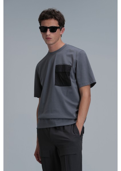 Lıam Modern Grafik T- Shirt Siyah