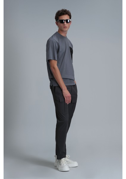 Lıam Modern Grafik T- Shirt Siyah