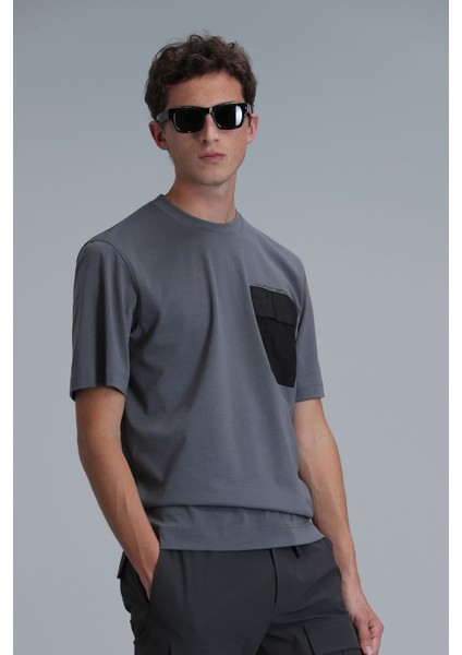 Lıam Modern Grafik T- Shirt Siyah