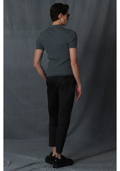 Alvı Smart Erkek Chino Pantolon Slim Fit Siyah
