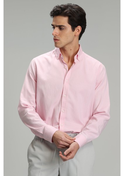 Danıel Erkek Smart Casual Gömlek Comfort Slim Fit Mavi modelleri