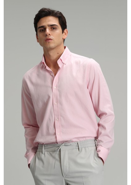 Danıel Erkek Smart Casual Gömlek Comfort Slim Fit Mavi