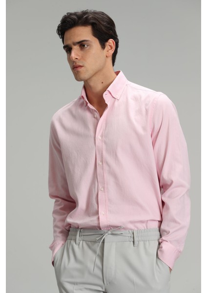 Danıel Erkek Smart Casual Gömlek Comfort Slim Fit Mavi