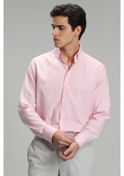 Danıel Erkek Smart Casual Gömlek Comfort Slim Fit Mavi