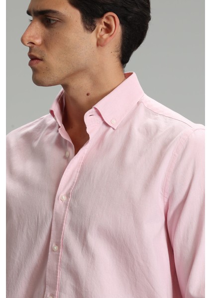 Danıel Erkek Smart Casual Gömlek Comfort Slim Fit Mavi