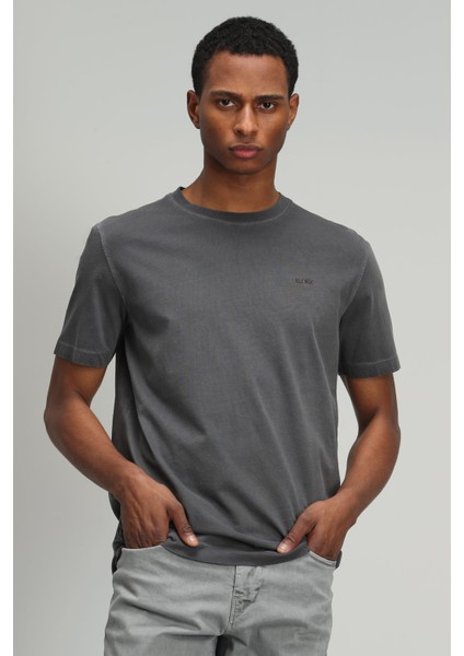 Sarder Erkek Basic Tişört Antrasit