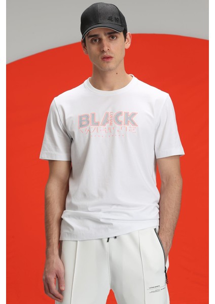 Tow Modern Grafik T- Shirt Siyah