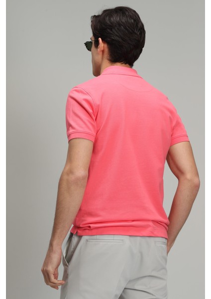 Laon Spor Polo Yaka Erkek Tişört Siyah