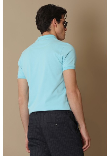 Laon Spor Polo Yaka Erkek Tişört Siyah