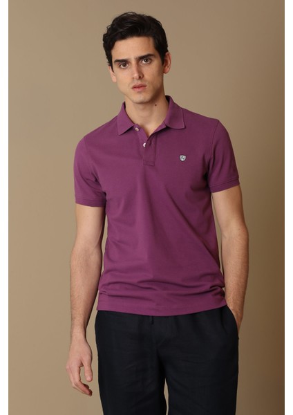 Laon Spor Polo Yaka Erkek Tişört Siyah