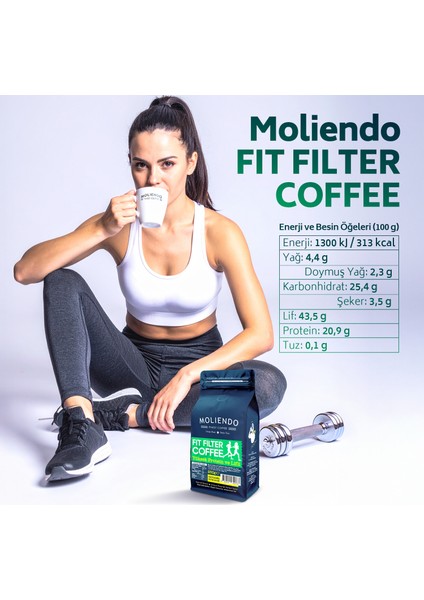 Moliendo Fit Filtre Kahve (Öğütülmüş Filtre Kahve) 250 G