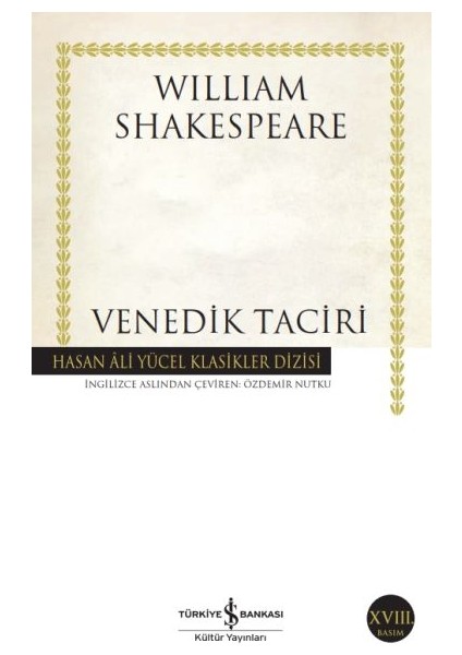 Venedik Taciri - Hasan Ali Yücel Klasikleri