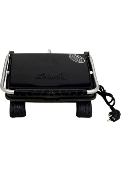 Döküm Organik Tost Makinesi, Siyah, 1800W, Temizleme Fırçası ile Kolay Kullanım fiyatları