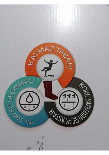 Kız Çocuk Içi Sıcak Astarlı Su Geçirmez Yağmur Çizmesi fırsatları