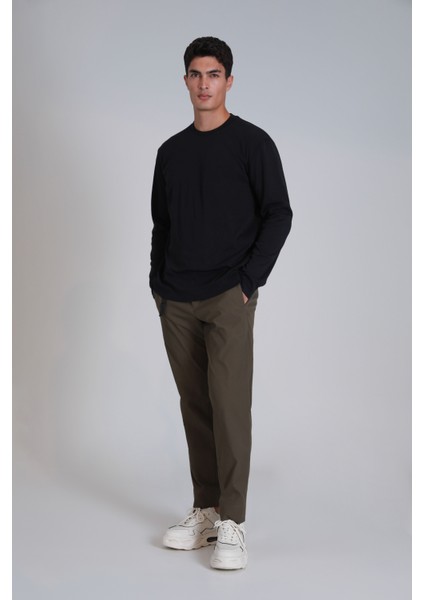 Patrıce Erkek Uzun Kol Tişört Siyah