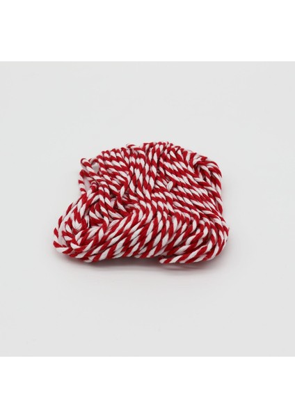 Marteniçka Paketleme Ipi 2mm 10MT Kırmızı Beyaz - 1 Adet