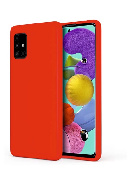 Samsung Galaxy A51 Kılıf Kamera Korumalı Silikon Rubber Arka Kapak
