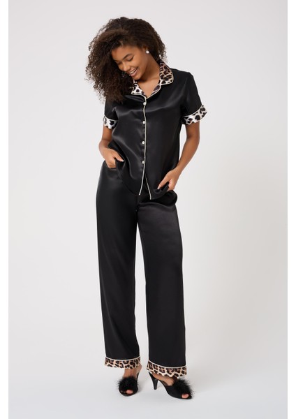 Missayza 1015 V.s Model Biyeli Saten Pijama Takım modelleri