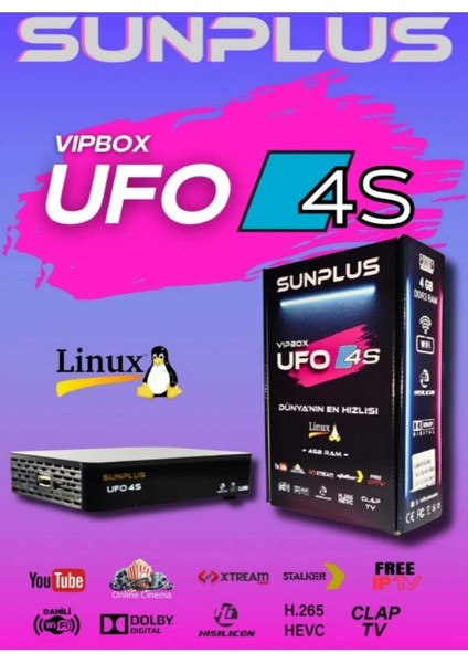 Yüksek Performanslı Uydu Alıcısı 4gb Ram Wi-Fi Siyah fırsatları