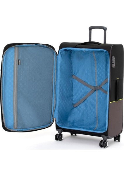 Ultra Light Hafif Lüx Kumaş 2'li Valiz Seti Orta Boy - Kabin Boy Siyah PC8200 indirimleri