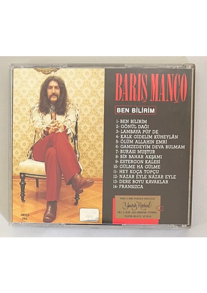 Barış Manço Ben Bilirim CD (Orijnal 1993 Dönem Baskı Cd) fiyatları