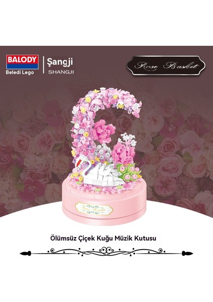 Mini Swan Ölümsüz Gül Müzik Kutusu (Yurt Dışından) fırsatları