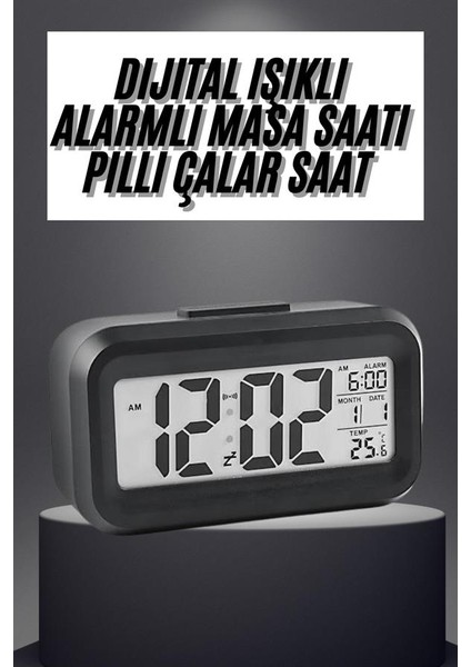 Zengezur Gece Dijital Masa Saati Dijital Alarmlı LED Ekran Pilli Çalar Saat fiyatları