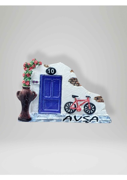 Avşa Temalı Polyester Magnet Buzdolabı Süsü