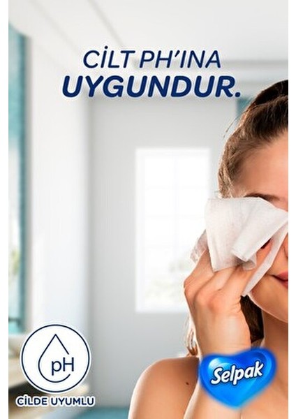 El ve Yüz Havlusu 4'lü Paket 320 Yaprak 3 Katlı Kokusuz ve Dermatolojik Olarak Test Edilmiş