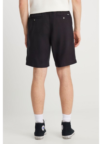 Beli Lastikli Chino Şo Siyah Erkek Şort