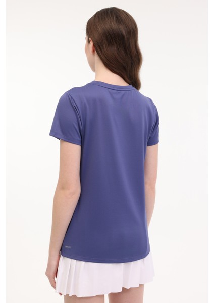W TAD ESSENTIAL CREW Mavi Kadın Kısa Kol T-Shirt