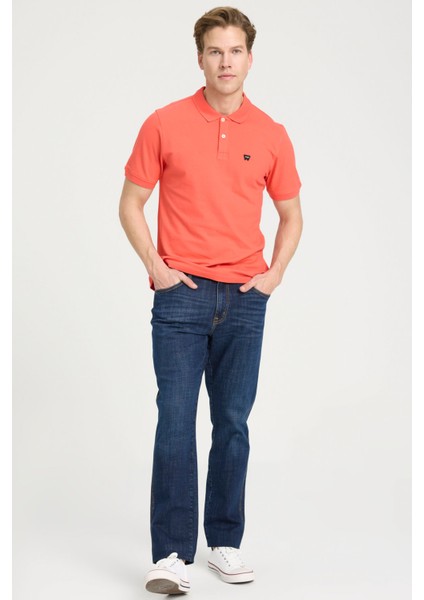 Erkek Regular Fit Polo Mercan Erkek Kısa Kol T-Shirt